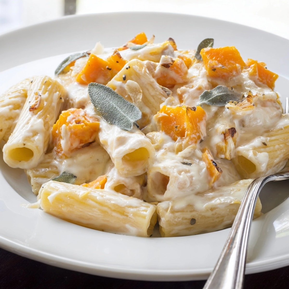 Making savory Butternut Squash &amp; Sage Pasta: see the ingredients for this simple dinner.