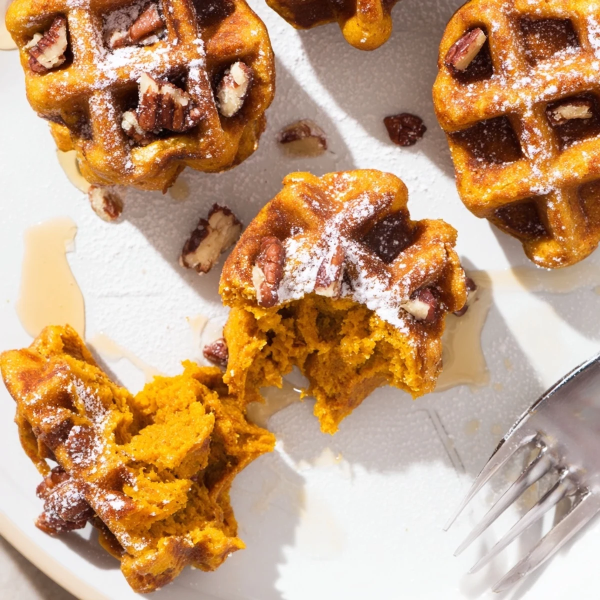 Deliciously warm pumpkin bites, ideal for dipping in maple syrup or yogurt.