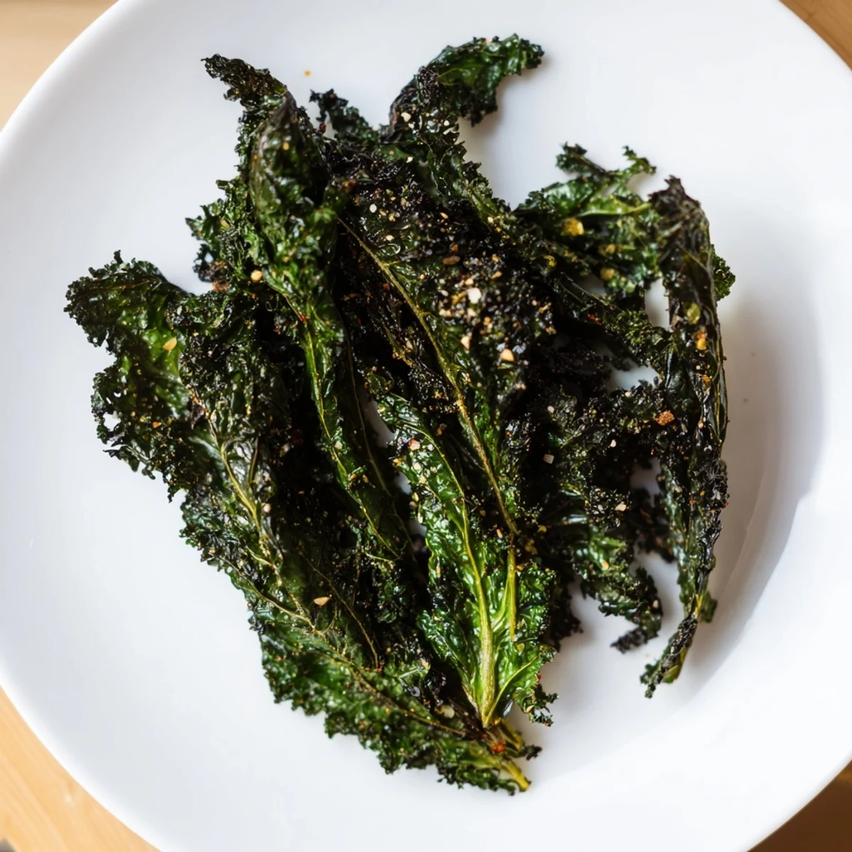 Baked Kale Chips Crunch