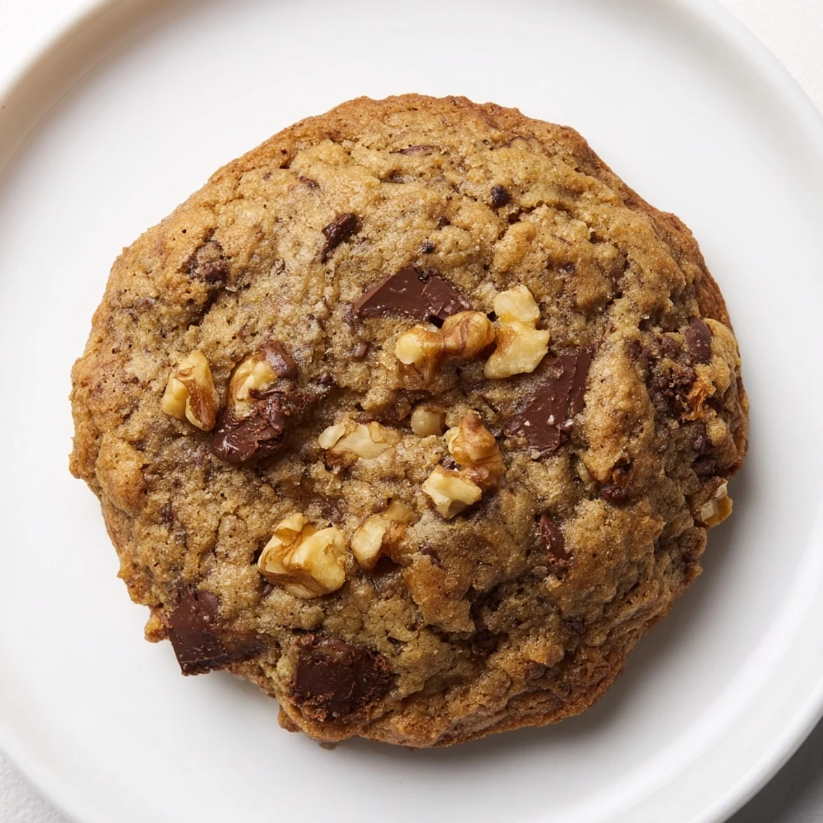 Close-up of a stack of chewy protein chocolate chip cookies; a perfect, healthy dessert choice.