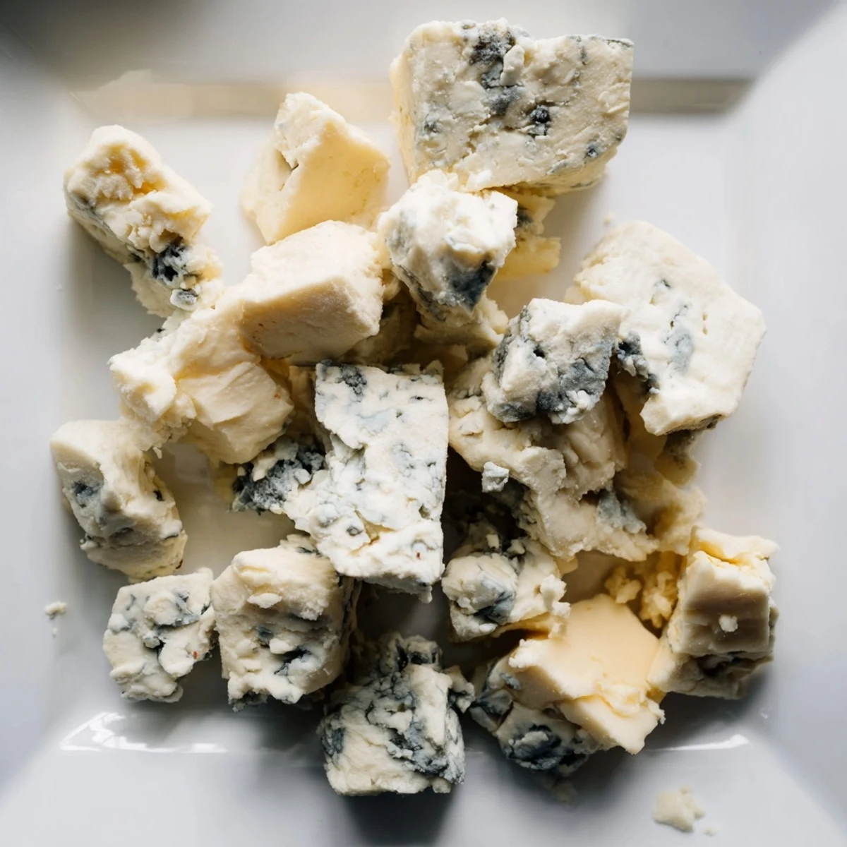 A tantalizing "Marble Quarry" cheese board, complete with blue cheese, ready for crackers and fruit.