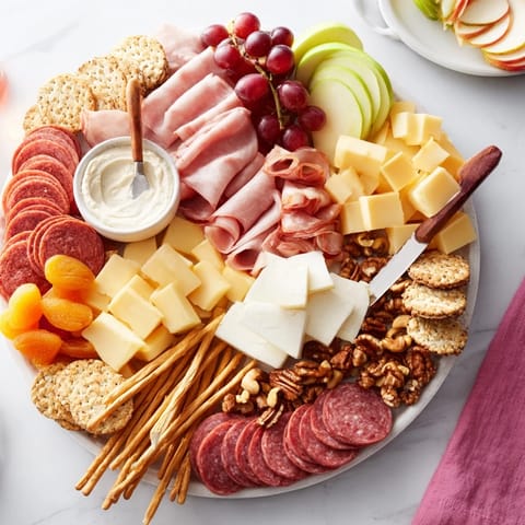 Delicious charcuterie board with gingerbread dip, perfect for holiday gatherings and celebrations.  