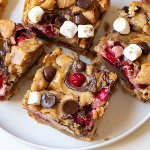 Smores Cherry Soda Blondies