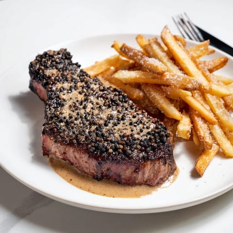 Classic Peppercorn Ribeye Fries