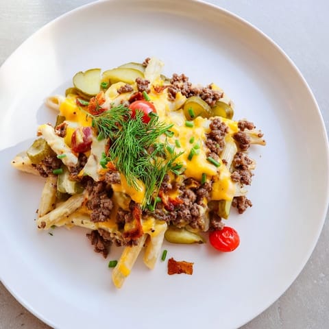 Bacon Cheeseburger Pasta Bake