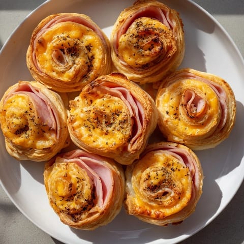 Savory Ham Cheese Pinwheels