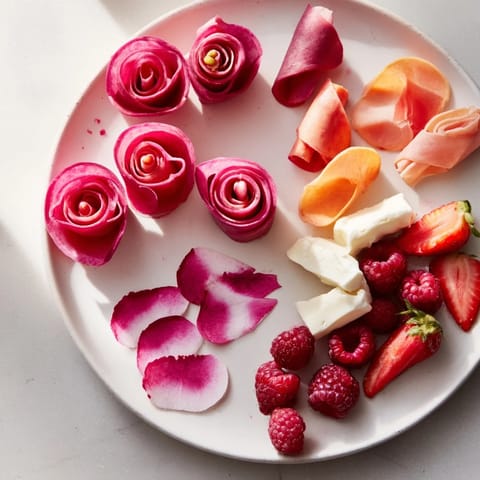 Pink Petal Watercolor Appetizer