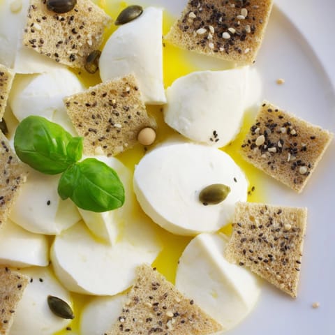 Geometric arrangement of a stunning Black and White Formal Affair, served with fresh figs and sesame seeds.