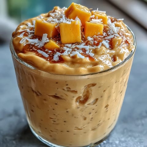 Mango Coconut Chia Smoothie