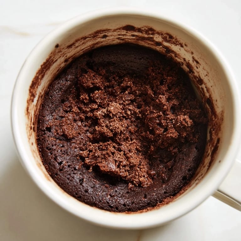 Easy microwave mug cake made in a mug, perfect for a fast, delicious, single serving.