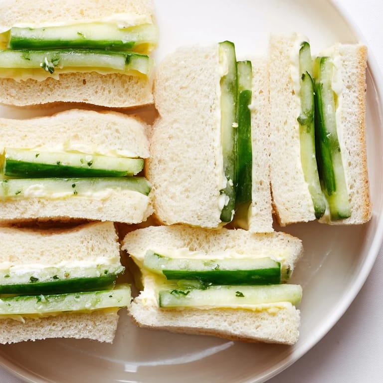 Elegant Castle Feast Royal Tea Party Sandwiches featuring cucumber, salmon, and egg salads; a perfect snack.