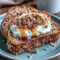 Irish brown bread with honey butter, golden crust and soft crumb, served with creamy honey butter for a hearty treat.
